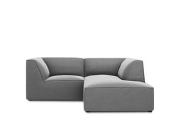 Micadoni Velvet Modular Right Corner Sofa "Ruby" 3 Seats