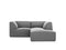 Micadoni Velvet Modular Right Corner Sofa