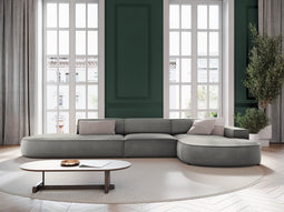 Micadoni Velvet Right Corner Sofa "Jodie" 4 Seats