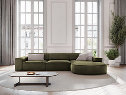 Micadoni Velvet Right Corner Sofa "Jodie" 4 Seats