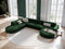 Micadoni Velvet Panoramic Left Corner Sofa