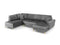 Micadoni Velvet Panoramic Left Sofa with Box and Sleeping Function