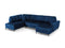 Micadoni Velvet Panoramic Left Sofa with Box and Sleeping Function