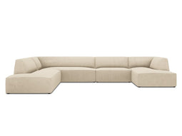 Micadoni Panoramic Left Corner Sofa "Ruby" 7 Seats