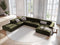 Micadoni Velvet Panoramic Left Corner Sofa