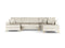 Micadoni Velvet Panoramic Right Sofa with Box and Sleeping Function