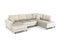 Micadoni Velvet Panoramic Right Sofa with Box and Sleeping Function