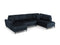 Micadoni Velvet Panoramic Right Sofa with Box and Sleeping Function