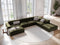 Micadoni Velvet Panoramic Right Corner Sofa