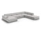 Micadoni Velvet Panoramic Right Corner Sofa