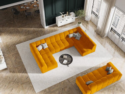 Micadoni Velvet Panoramic Sofa "Kendal" 7 Seats