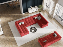 Micadoni Velvet Panoramic Sofa "Kendal" 7 Seats
