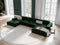 Micadoni Velvet Panoramic Sofa