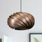 GOFURNIT Hanging lamp 'Quiescenta' in walnut wood