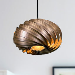 GOFURNIT Hanging lamp 'Quiescenta' in walnut wood