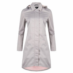 Waterfall Raincoat - Silver Grey