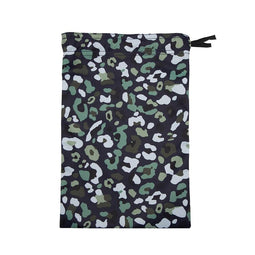 Printed Waterproof Parka - Blue Leopard Print