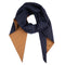 Waterproof Scarf - Navy Wool Pinstripe