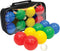Boccia set, 4x 2 plastic balls, 1x target ball, in resealable carrying case, Jeu-de-boules