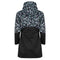 Printed Waterproof Parka - Blue Leopard Print