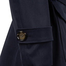 Waterproof Tailored Trenchcoat Navy - Matte