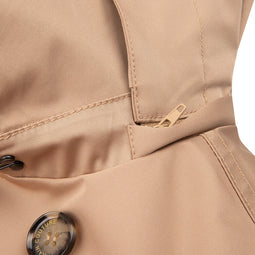 Waterproof Tailored Trenchcoat - Satin Beige