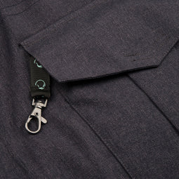 Waterproof Recycled Men's Parka - Navy Denim