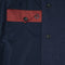 Waterproof Recycled Waistbelt Coat - Navy Denim