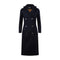 Woollen Trench- Striped Navy