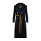 Woollen Trench- Striped Navy