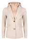 Jacket with zip off hood - Beige Check