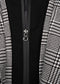 Jacket with zip off hood -black and white check