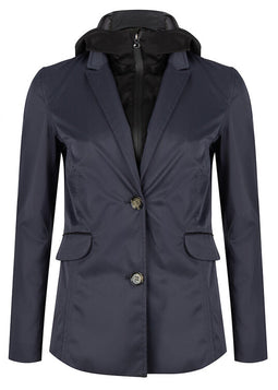 Jacket with zip off hood - Navy