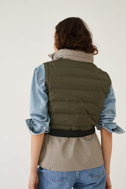 3-in-1 Down Jacket & Bodywarmer - Green