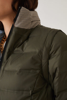 3-in-1 Down Jacket & Bodywarmer - Green