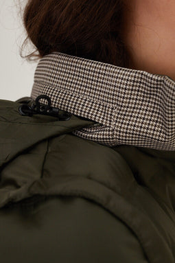 3-in-1 Down Jacket & Bodywarmer - Green