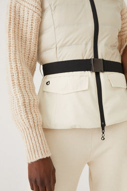 3-in-1 Down Jacket & Bodywarmer - Ivory