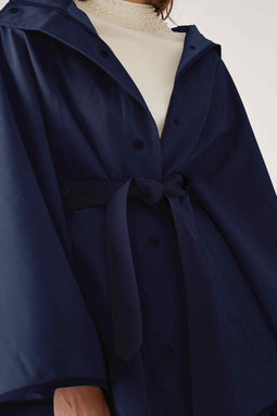 Poncho Cape - Navy