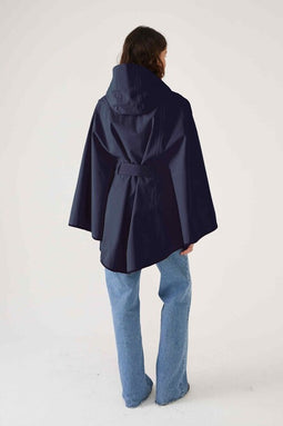 Poncho Cape - Navy
