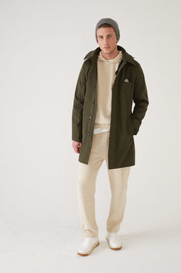Waterproof Men's Trenchcoat - Green