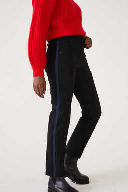 Water Resistant Rain Pants - Black/Navy Stripe