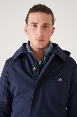 Waterproof Men's Trenchcoat - Navy Uni