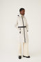 Long Waterproof Puffer Jacket - Chalk