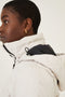 Long Waterproof Puffer Jacket - Chalk