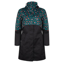 Travel Waterproof Parka - Green Panther Print