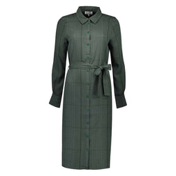 Merel Green Check jurk