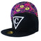 Capiche Snapback Cap Zwart Purple Monster Cat