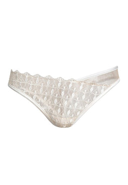 thong in embroidered tulle