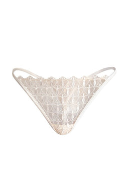 thong in embroidered tulle