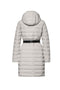 Long Waterproof Puffer Jacket - Chalk